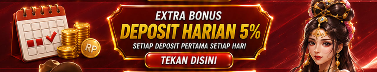 BONUS DEPOSIT 5% BERLAKU UNTUK SEMUA MEMBER - JPTOGEL77